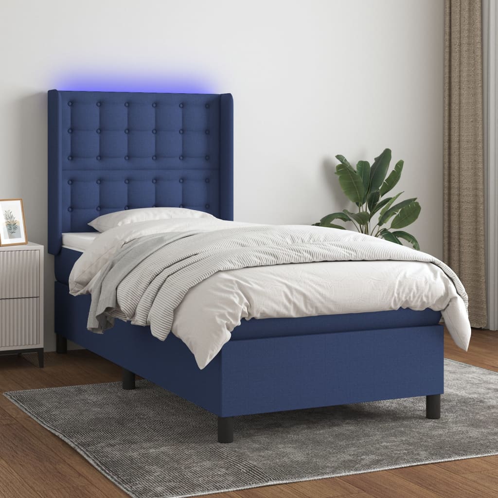 Boxspring Met Matras En Led Stof