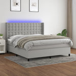 Boxspring Met Matras En Led Stof