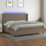 Boxspring Met Matras En Led Stof