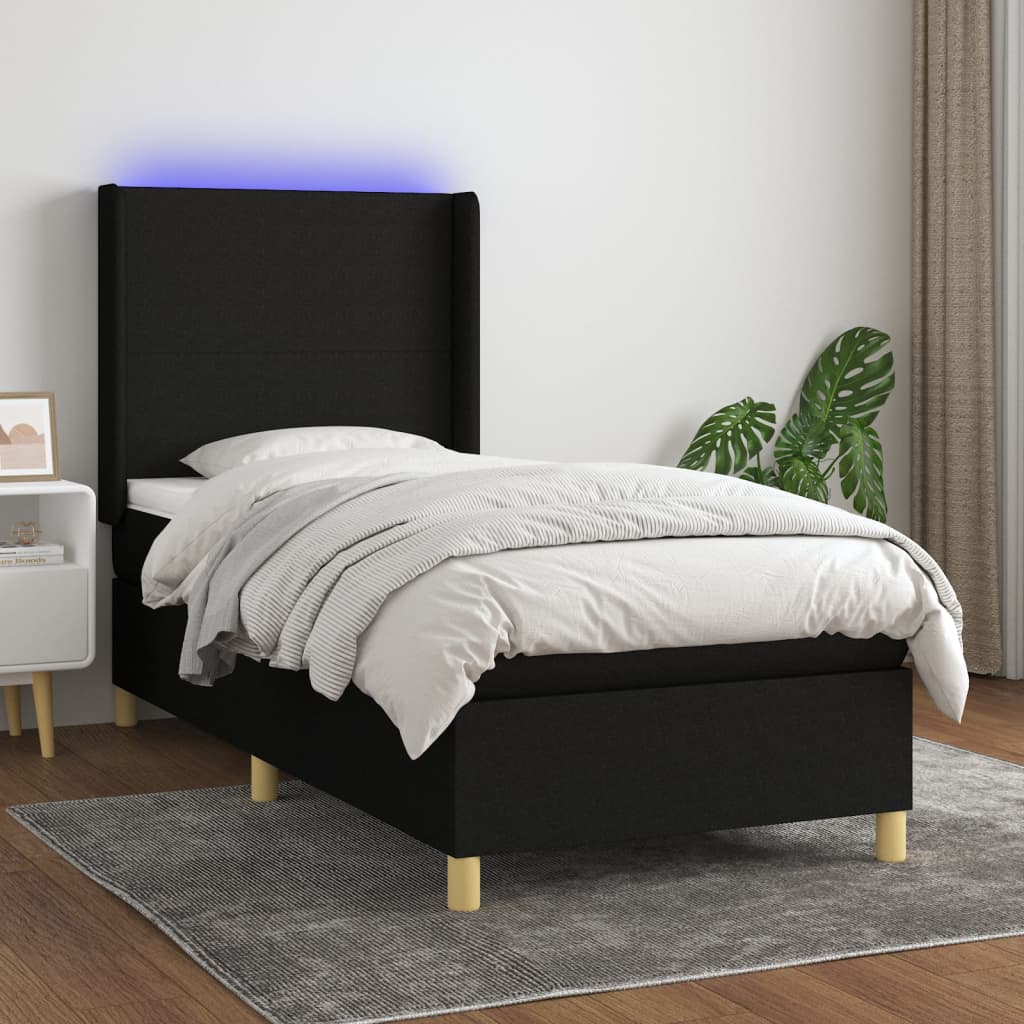 Boxspring Met Matras En Led Stof