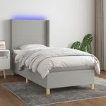 Boxspring Met Matras En Led Stof