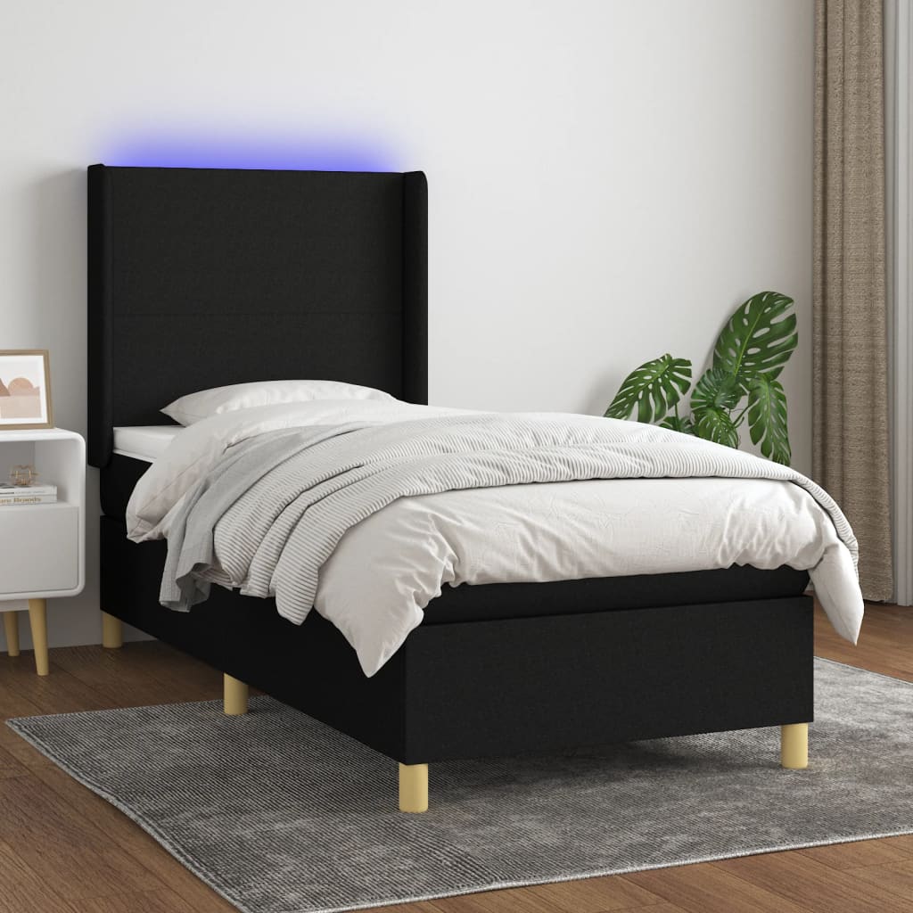 Boxspring Met Matras En Led Stof
