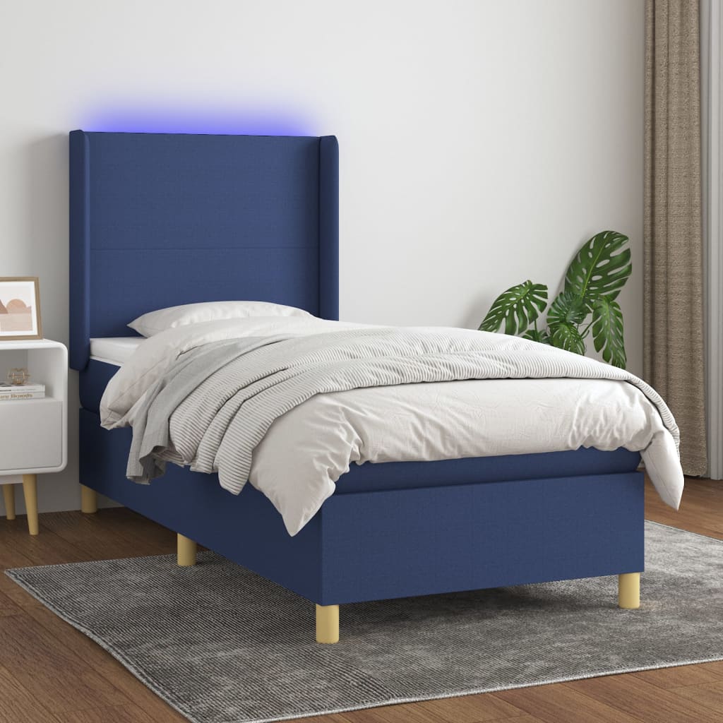 Boxspring Met Matras En Led Stof