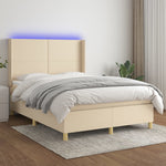 Boxspring Met Matras En Led Stof