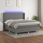 Boxspring Met Matras En Led Stof