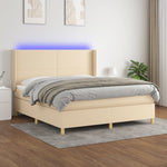 Boxspring Met Matras En Led Stof