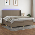 Boxspring Met Matras En Led Stof