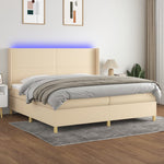 Boxspring Met Matras En Led Stof