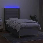 Boxspring Met Matras En Led Stof