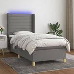 Boxspring Met Matras En Led Stof
