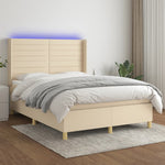 Boxspring Met Matras En Led Stof