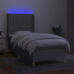 Boxspring Met Matras En Led Stof