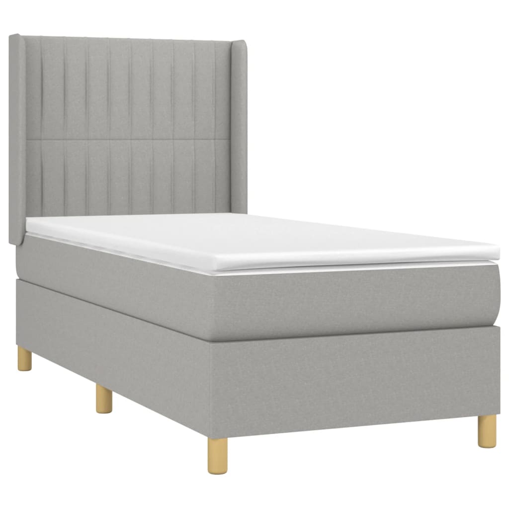 Boxspring Met Matras En Led Stof