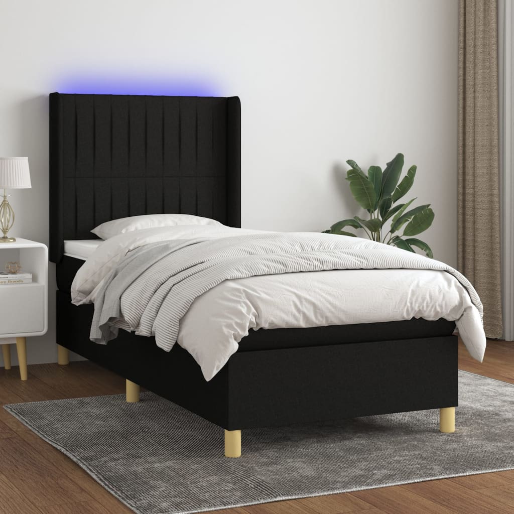 Boxspring Met Matras En Led Stof