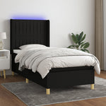 Boxspring Met Matras En Led Stof
