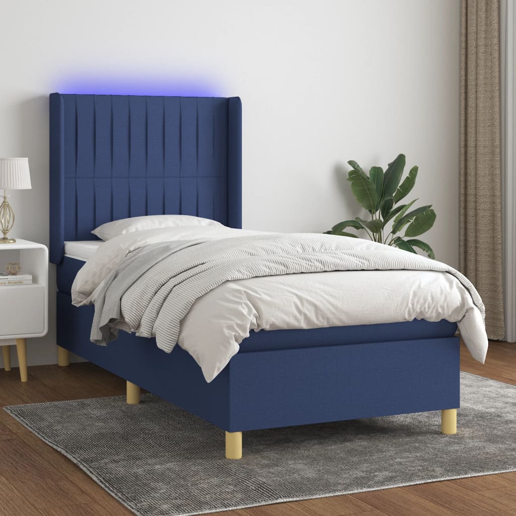 Boxspring Met Matras En Led Stof