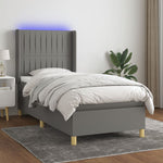 Boxspring Met Matras En Led Stof