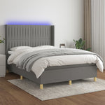 Boxspring Met Matras En Led Stof
