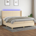 Boxspring Met Matras En Led Stof