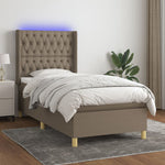 Boxspring Met Matras En Led Stof