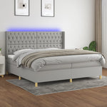 Boxspring Met Matras En Led Stof