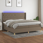 Boxspring Met Matras En Led Stof