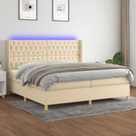 Boxspring Met Matras En Led Stof