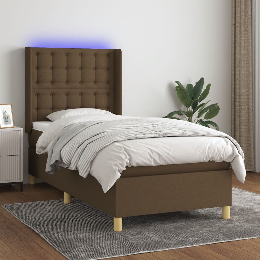 Boxspring Met Matras En Led Stof