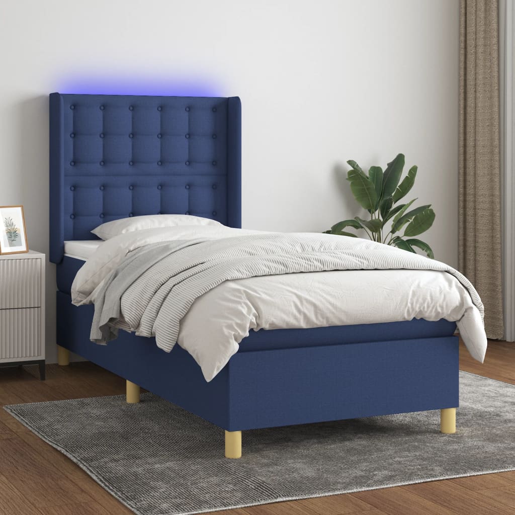 Boxspring Met Matras En Led Stof