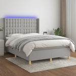 Boxspring Met Matras En Led Stof