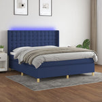 Boxspring Met Matras En Led Stof