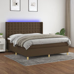 Boxspring Met Matras En Led Stof