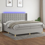 Boxspring Met Matras En Led Stof