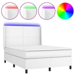 Boxspring Met Matras En Led Kunstleer