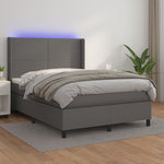 Boxspring Met Matras En Led Kunstleer