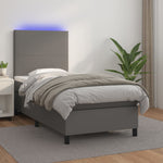 Boxspring Met Matras En Led Kunstleer