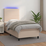 Boxspring Met Matras En Led Kunstleer