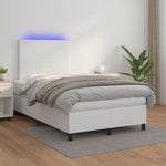 Boxspring Met Matras En Led Kunstleer