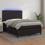 Boxspring Met Matras En Led Kunstleer