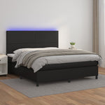 Boxspring Met Matras En Led Kunstleer