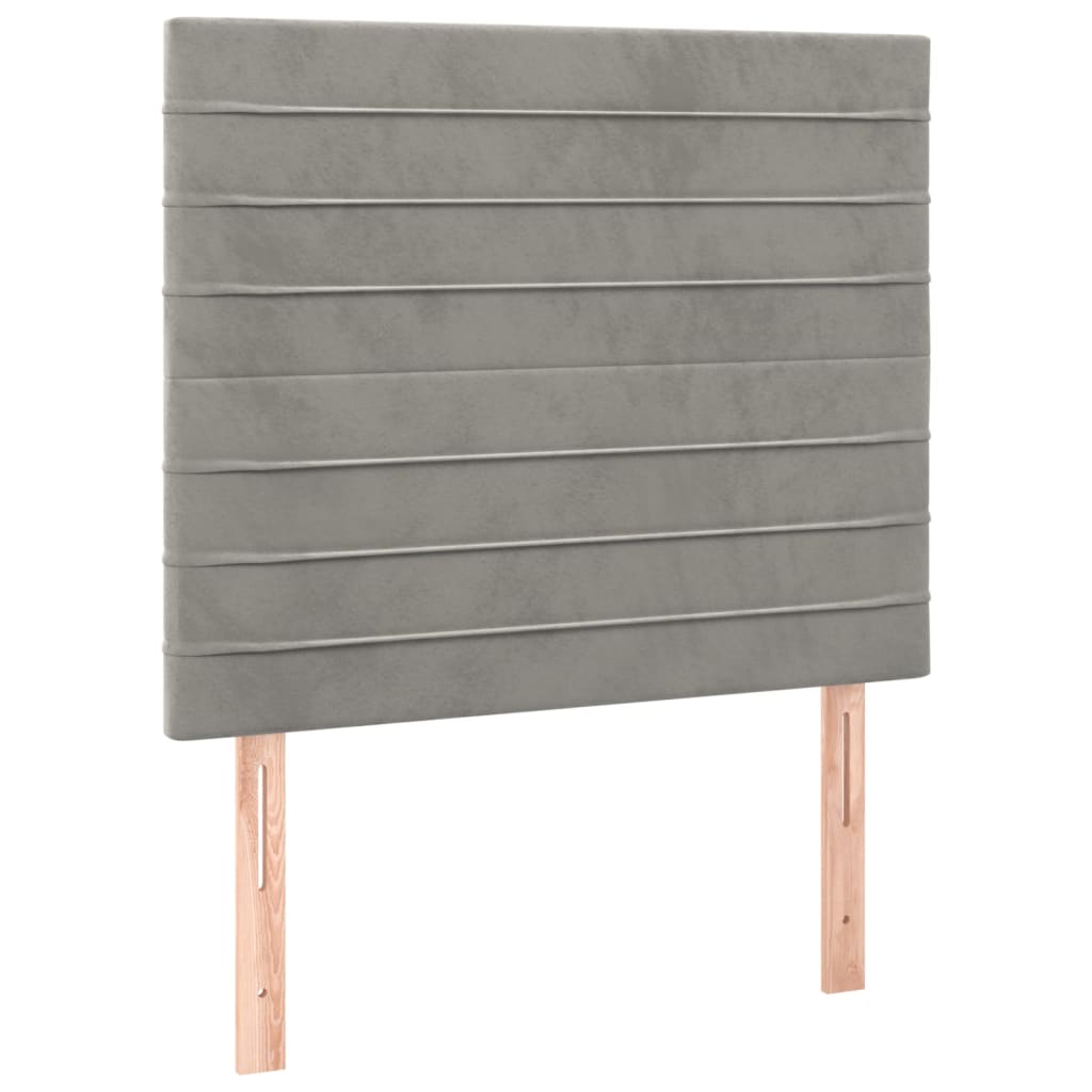 Boxspring Met Matras En Led Fluweel