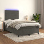 Boxspring Met Matras En Led Fluweel