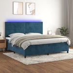 Boxspring Met Matras En Led Fluweel