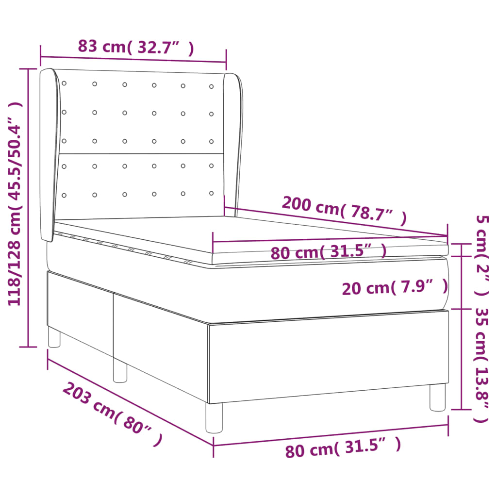 Boxspring Met Matras Stof