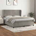 Boxspring Met Matras Fluweel