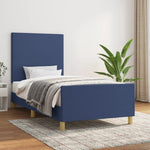 Bedframe Zonder Matras Stof Kleurig