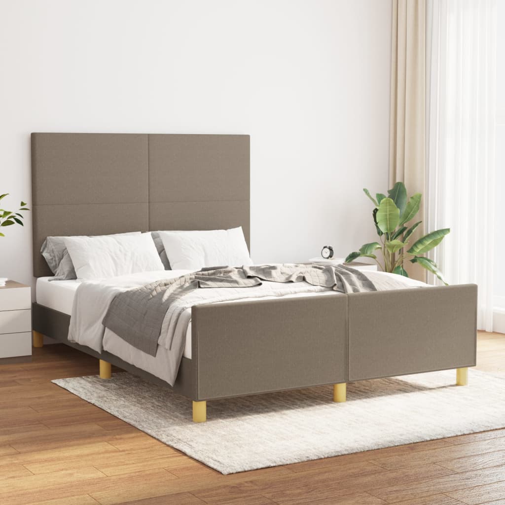 Bedframe Zonder Matras Stof Kleurig