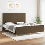 Bedframe Zonder Matras Stof Kleurig