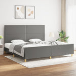 Bedframe Zonder Matras Stof Kleurig