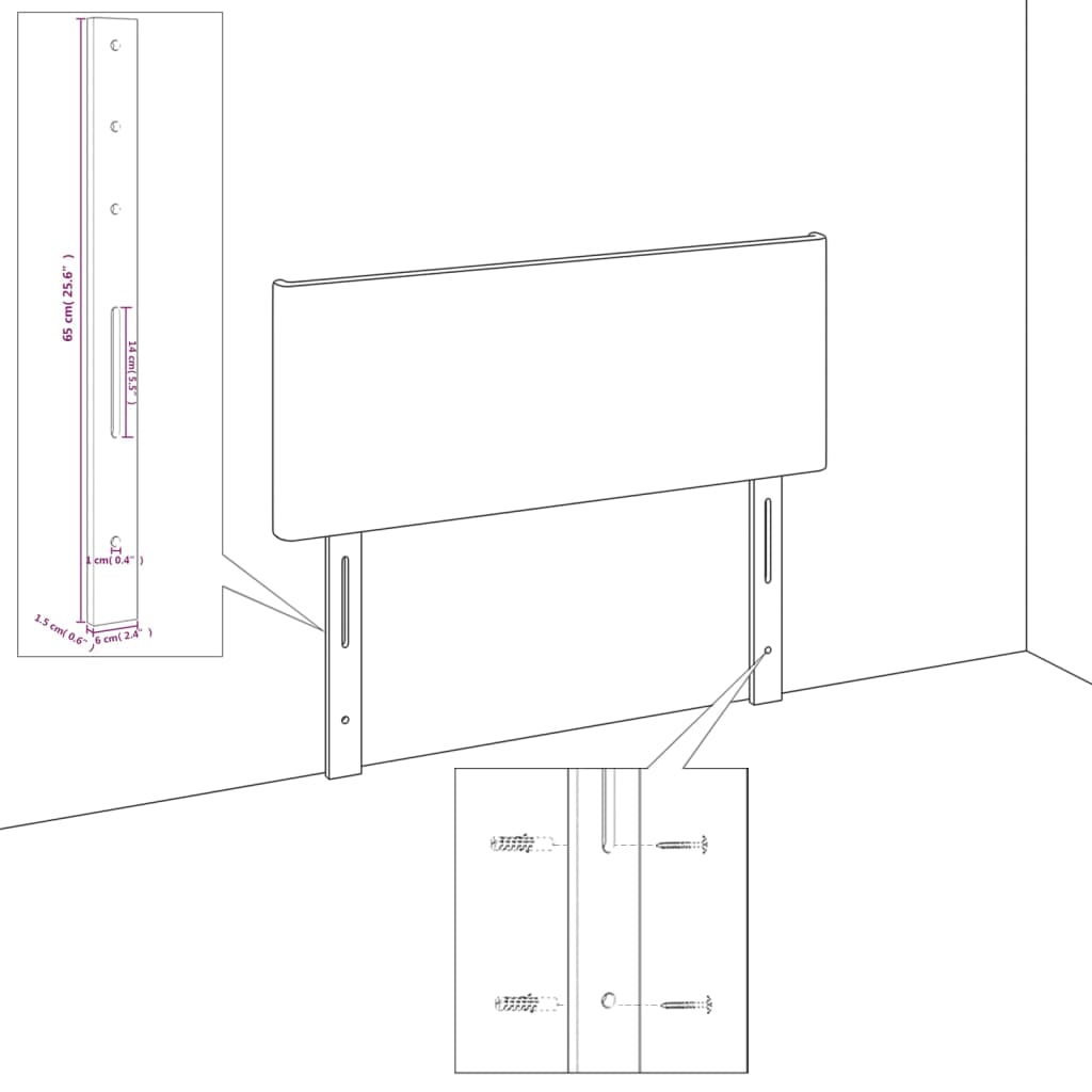 Bedframe Met Hoofdbord Stof